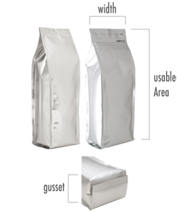 foil gusseted bags