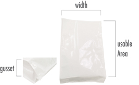 Quad Seal Nylon Gusseted Bags