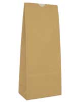 5 lb. Paper Bag with Poly Liner - Natural Kraft