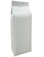 16 oz. White Kraft Foil Gusseted Bags - White Kraft