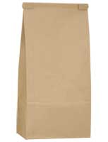 16 oz. Tin Tie Paper Bag with Snak Pak Liner - Natural Kraft