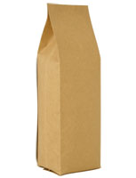 8 oz. Natural Kraft Foil Gusseted Bag - Natural Kraft